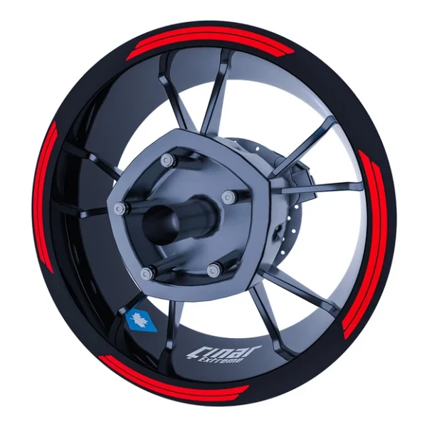 Çınar Extreme Double Stripe Jant Şeridi Sticker Reflektif, Floresan, Özel Renkler Çınar Extreme - Görsel 4