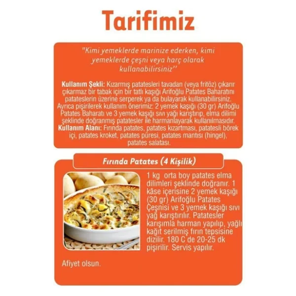 Arifoğlu 90 Gr Patates Baharatı - Görsel 5
