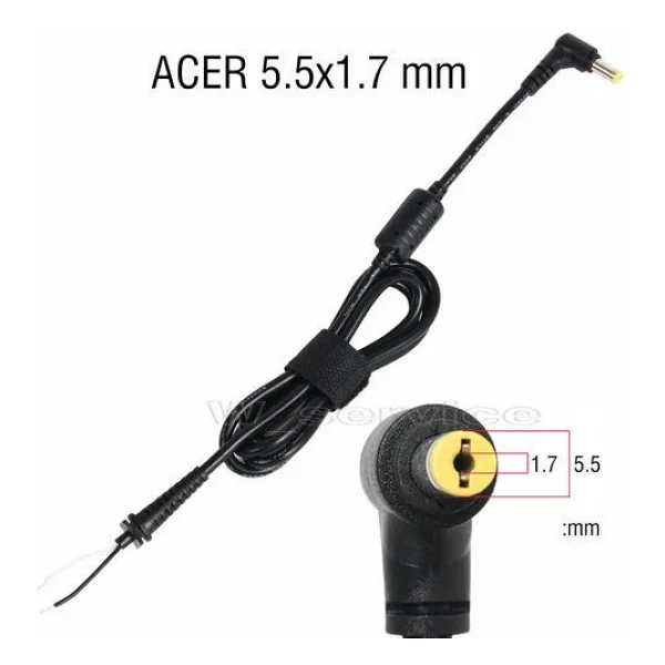 Acer 5.5x1.7 Notebook İçin Adaptör Dc Kablo - Görsel 3
