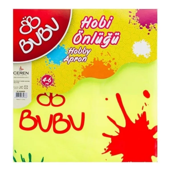 Bubu 4-6 Yaş Boyama Önlüğü - Görsel 4