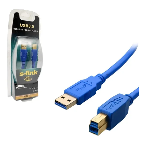 S-Link Slx-U35 1.5 M USB 3.0 Yazıcı Kablosu - Görsel 4
