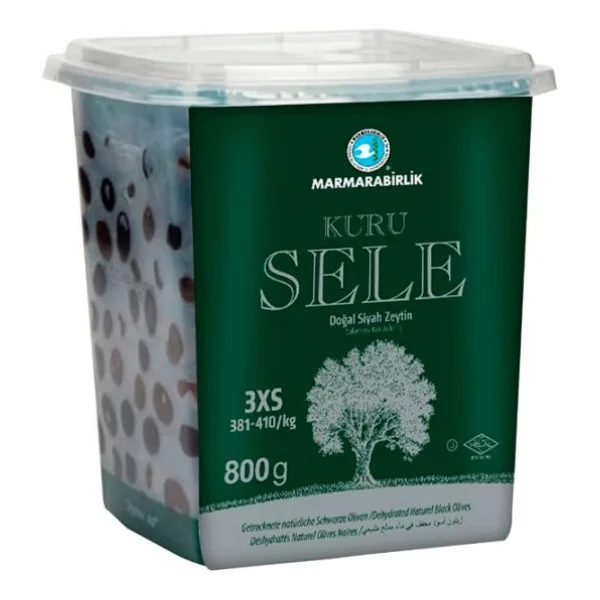 Marmarabirlik Kuru Sele 800 Gr 6'lı 3xs (381-410) Siyah Zeytin - Görsel 4