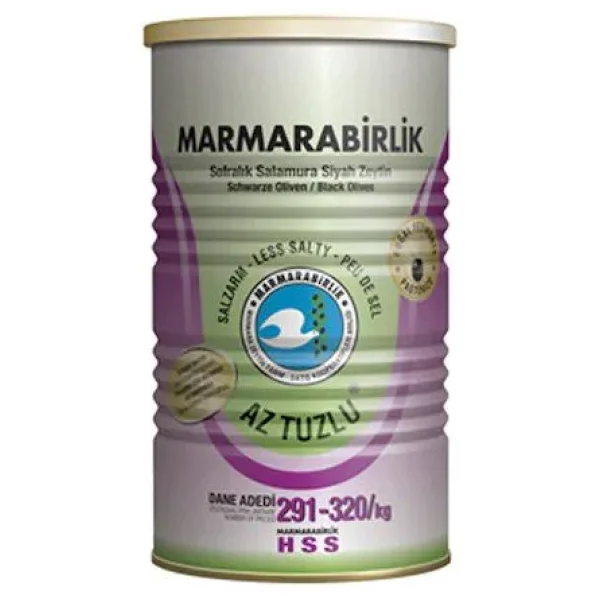 Marmarabirlik Az Tuzlu 800 Gr 6'lı S (291-320) Siyah Zeytin - Görsel 4