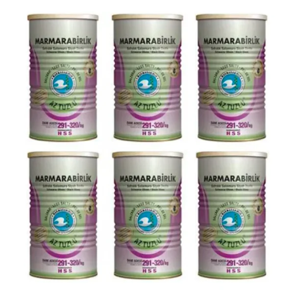 Marmarabirlik Az Tuzlu 800 Gr 6'lı S (291-320) Siyah Zeytin - Görsel 5