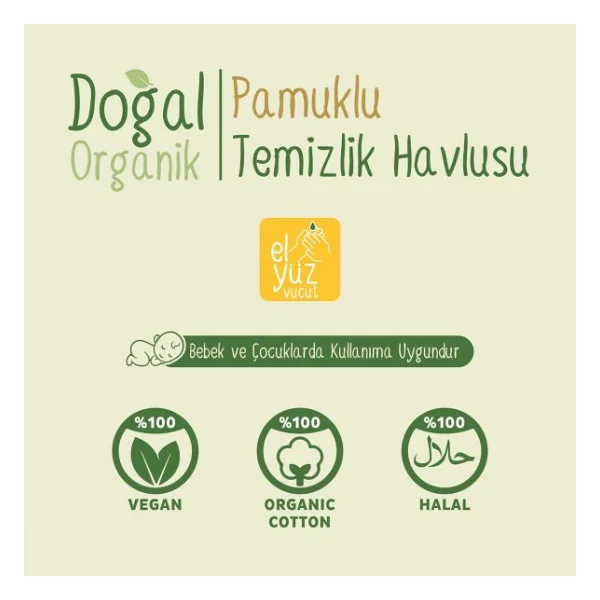 Sleepy Doğal Organik Pamuklu 50 Yaprak 18'li Paket Islak Mendil - Görsel 5