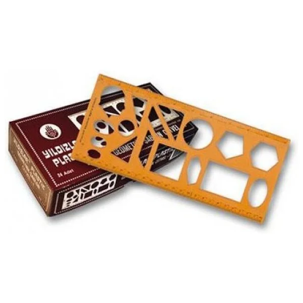 Yıldızlar 040 25 Cm Geometrik Şablon Cetvel - Görsel 5