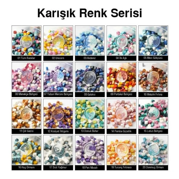 Mühür Mumu 50 Davetiye İçin 150 Boncuk Model: 16 Huş Ormanı - Görsel 3
