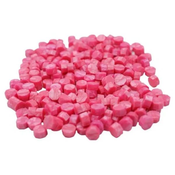 Mühür Mumu 100 Davetiye İçin 300 Boncuk Model: 28 Gül Pembe - Görsel 2