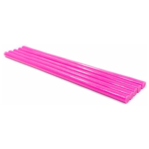 Mühür Mumu Simli Çubuk Sıcak Tutkal 7mm X 18cm 5 Li Pembe Renk - Görsel 3