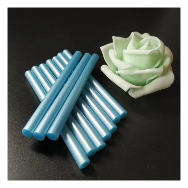 Muhur Mumu Cubuk Sicak Tutkal 7mm X 20cm 6 Li Metalik Pastel Mavi - Görsel 6