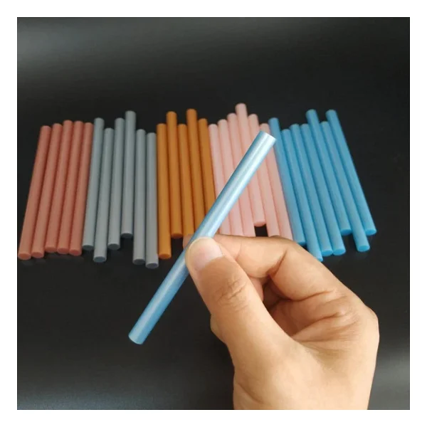 Muhur Mumu Cubuk Sicak Tutkal 7mm X 20cm 6 Li Metalik Pastel Mavi - Görsel 7