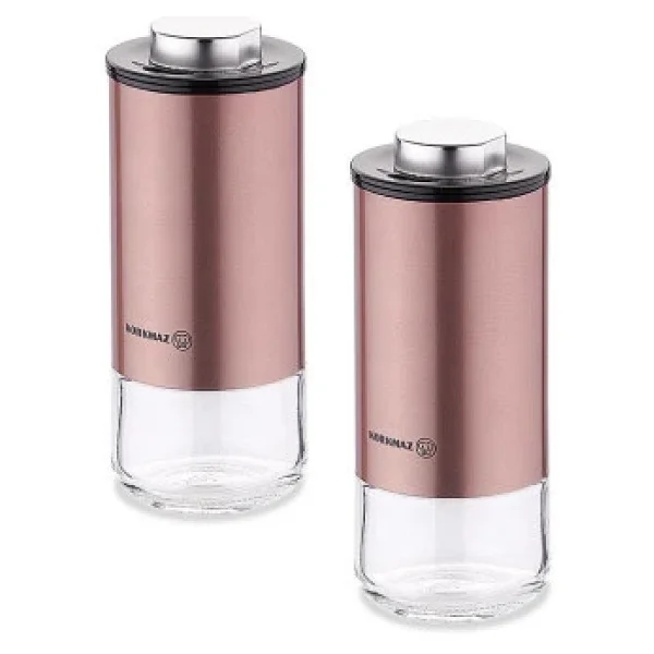 Korkmaz A5521-2 Stora Plus Rose Gold Tuzluk Biberlik Seti - Görsel 4