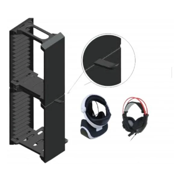 Yues PS4 Multi Fonksiyonel Stand Vr Gözlük Kulaklık Ve Oyun Standı (PS4 Serisi / Xbox One S Uyumlu) - Görsel 5