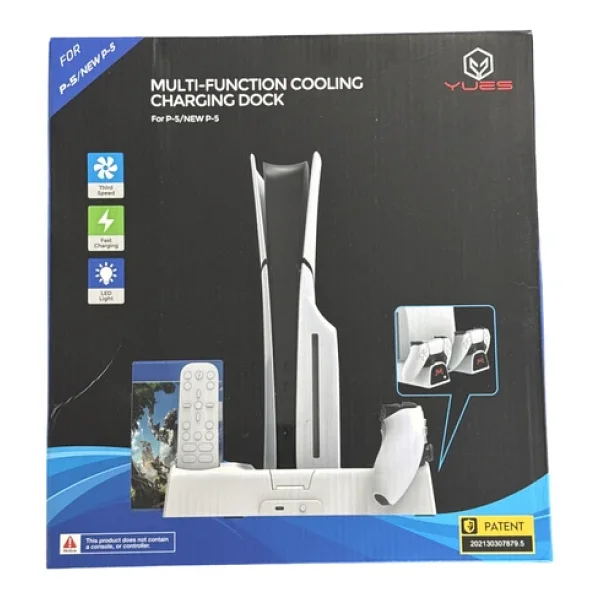 Yues PS5 Fonksiyonel Stand PS5 Slim Fanlı Stand PS5 Şarj Standı Oyun Standı - Görsel 3