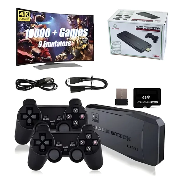 Yues M8 Oyun Konsolu 4K 64 GB Oyun Yüklü Çift Kollu Hdmi Uyumlu Retro Atari - Görsel 3