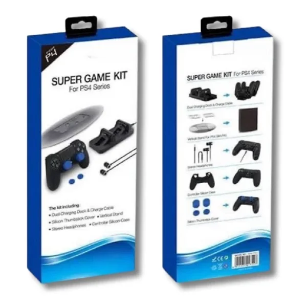 Yues PS4 Uyumlu Aksesuar Seti Playstation 4 Şarj Standı - Görsel 3