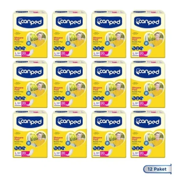 Canped Yoğun Büyük Boy (L) 20'li 12 Adet Mesane Pedi - Görsel 3