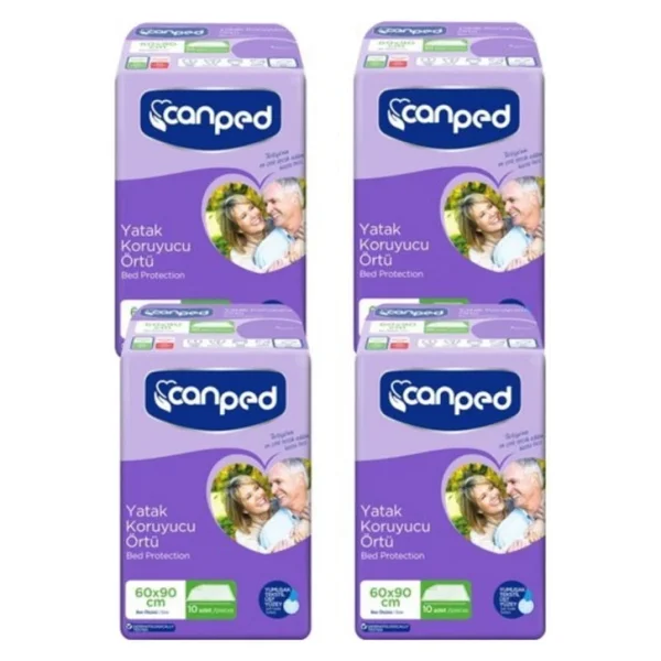 Canped 60x90 Cm 10'lu 4 Paket Yatak Koruyucu Örtü - Görsel 3