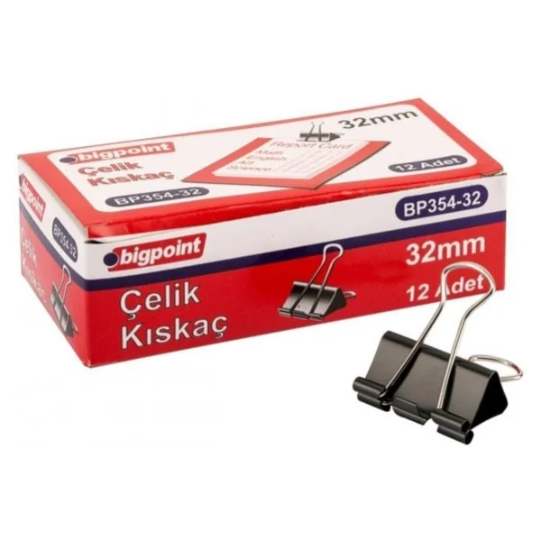 Bigpoint Çelik Kıskaç 32 Mm 12'li Kutu - Görsel 3