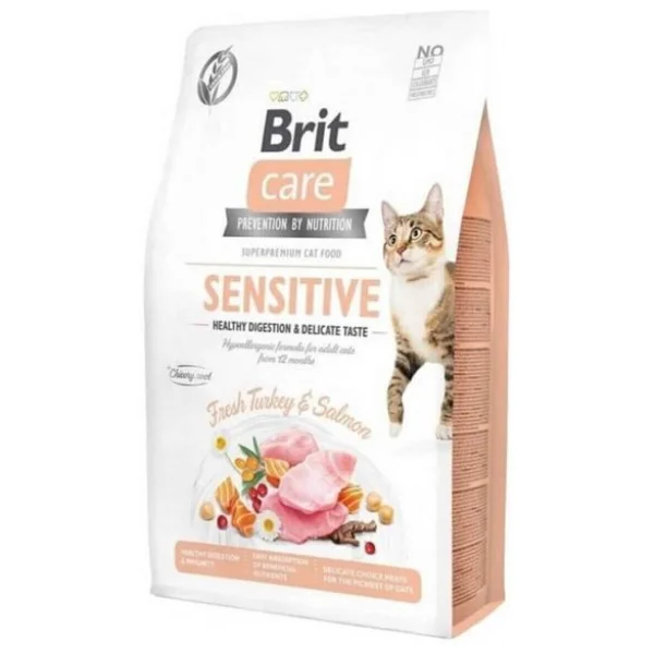 Brit Care Sensitive Hindili Ve Somonlu 7 Kg Yetişkin Kedi Maması - Görsel 3