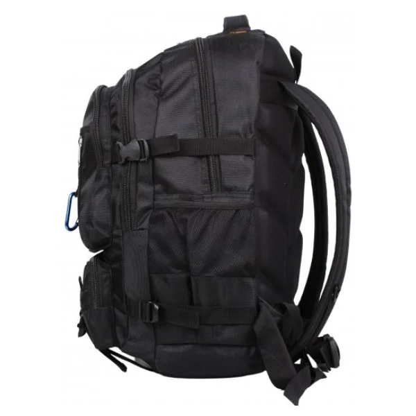 Bagacar Izdag Siyah Siyah Seyahat Sırt Çantası 60 Lt 17" Laptop Bölmeli - Görsel 5