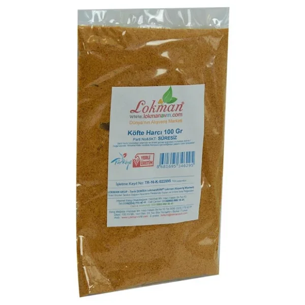 Doğal Köfte Harcı 16 Bitkili Baharat Karışımı 100gr Paket - Görsel 5