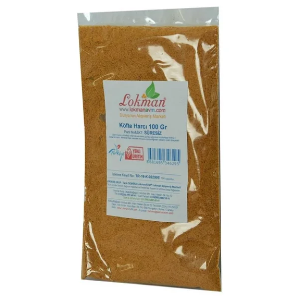 Doğal Köfte Harcı 16 Bitkili Baharat Karışımı 100gr Paket - Görsel 6