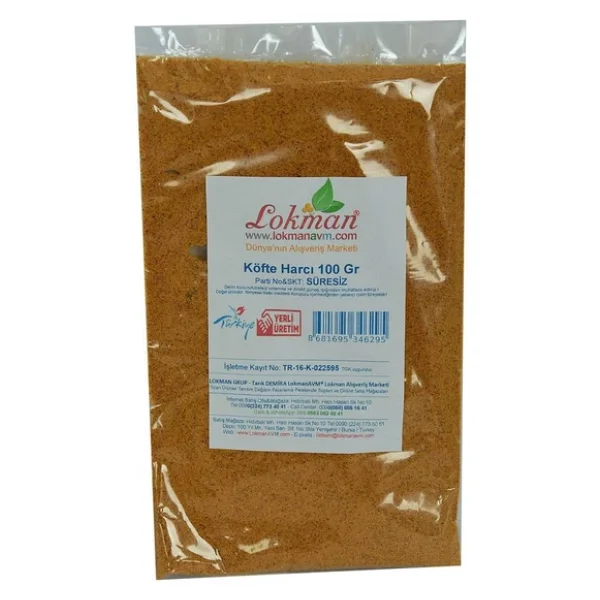 Doğal Köfte Harcı 16 Bitkili Baharat Karışımı 100gr Paket - Görsel 4