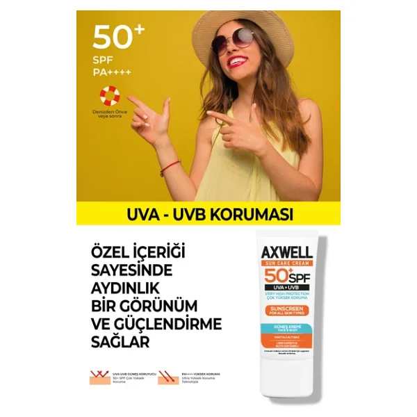 Sun Care Cream Güneş Kremi Yüksek Koruma 30 Spf 50ml 4 Lü Fırsat Seti - Görsel 2
