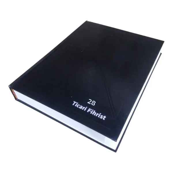 Fihrist Ticari 28li 20x28 Siyah Cilt Bezli 1 Adet Artlantis Ticari Firhist Siyah 20x28 - Görsel 2