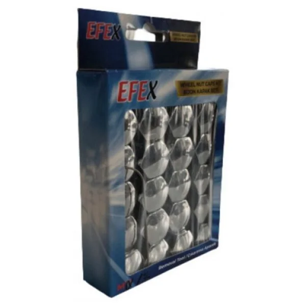 Bijon Kapağı Krom Efekt 17''mm Uyumlu 20li Set - Görsel 3