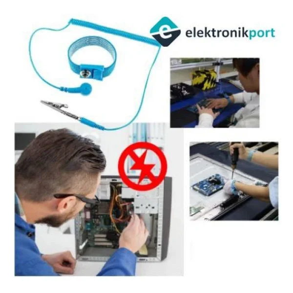 Antistatik Bileklik Kablolu Antistatic Esd - Görsel 4