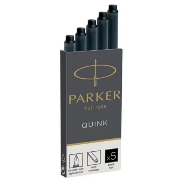 Parker Dolma Kalem Kartusu Quink Siyah 5 Li (20 Kutu) - Görsel 3