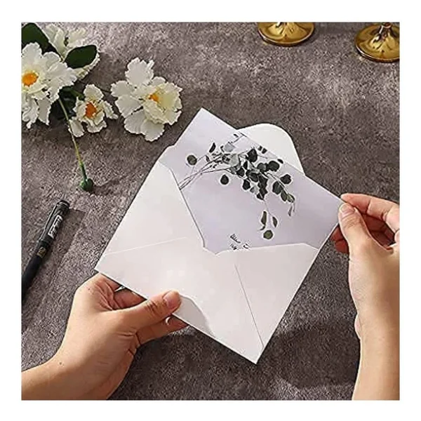 Zarf 13x18 Davetiye Zarfı Beyaz 50'li 1 Paket Artlantis Beyaz Davetiye Zarfı 13x18 50'li 1 Paket - Görsel 2