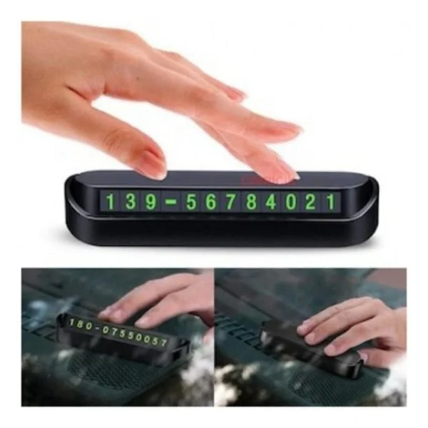 Araç Park Numaratör Numaratik Parktel Numaralık Park Tel Fosforlu - Görsel 2