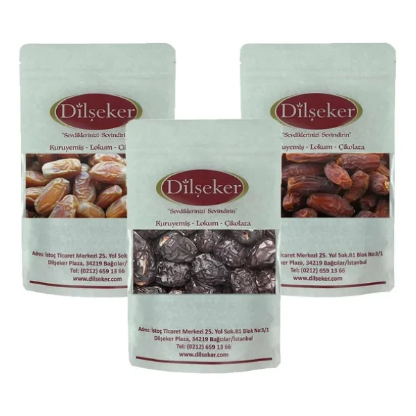 Dilşeker Medine Hurması Seti Jumbo (Mebrum Acve Sugai) 2250 Gram - Görsel 3