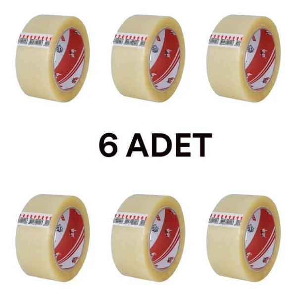 Ve-Ge Aslan 45x100 M 6'lı Şeffaf Koli Bandı - Görsel 7
