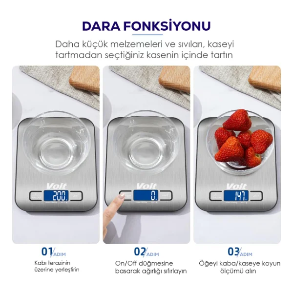 Voit Sc20 Dijital Mutfak Tartısı - Görsel 4