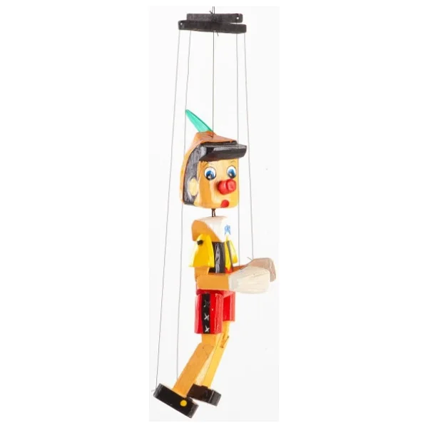 Original Buotique Ahşap 25 Cm İpli Pinokyo Kukla - Görsel 2
