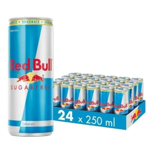 Red Bull Sugarfree 250 Ml 24'lü Paket Şekersiz Enerji İçeceği - Görsel 4