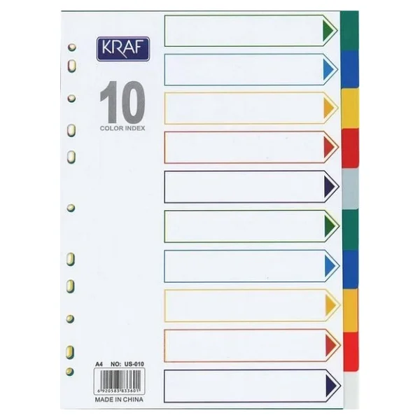 Kraf 1010r A4 10 Renk Seperatör - Görsel 2