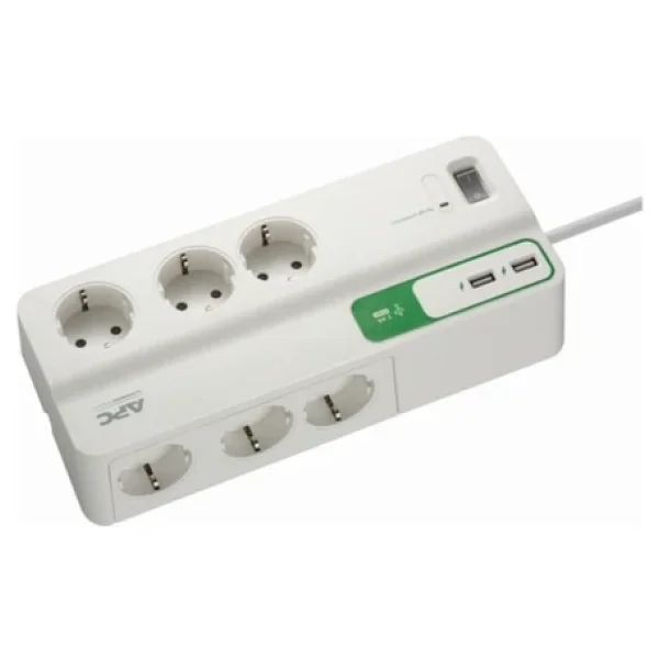 Schneider Electric Pm6u-Gr 1836 Joule Anahtarlı Usb'li 2 M 6'lı Akım Korumalı Priz - Görsel 5