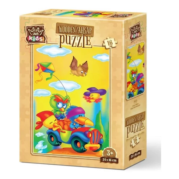 Art Kids Çılgın Uçurtmacılar 16 Parça Ahşap Puzzle - Görsel 2