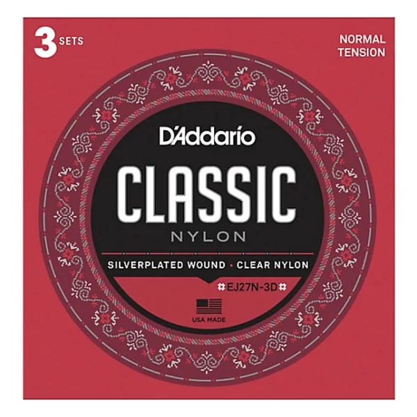 D'addario Ej27n-3d Normal Tension 3'lü Klasik Gitar Tel Seti - Görsel 3