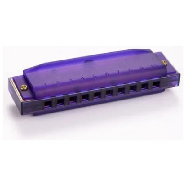 Hohner M1110p Translucent Purple Harp Do Majör Mızıka - Görsel 4