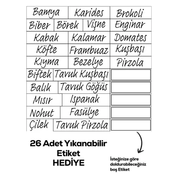 Porsima 1101 12 Li Dikdortgen No-Frost Derin Dondurucu Cok Amacli Yiyecek Saklama Kabi Seti - Görsel 10