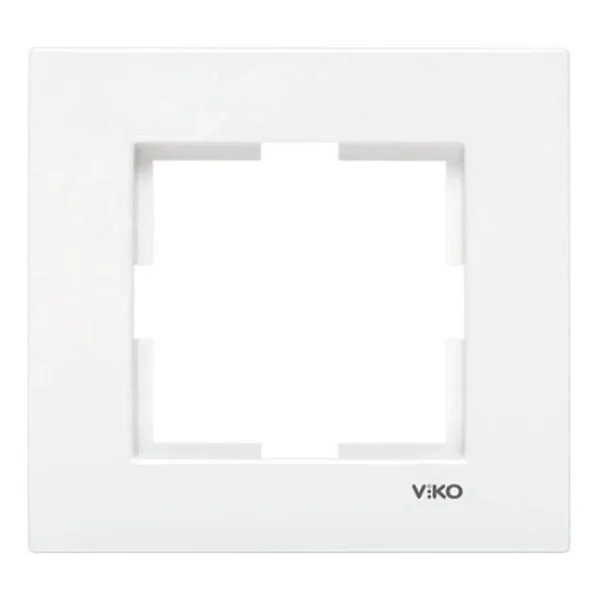 Viko Karre 90960200 Tekli Beyaz Priz Çerçevesi - Görsel 3