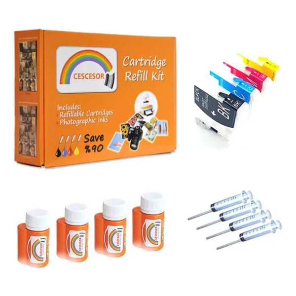 Brother Lc38, Lc39, Lc67 Uyumlu Kartuş Dolum Seti - 4 Renk - Görsel 2