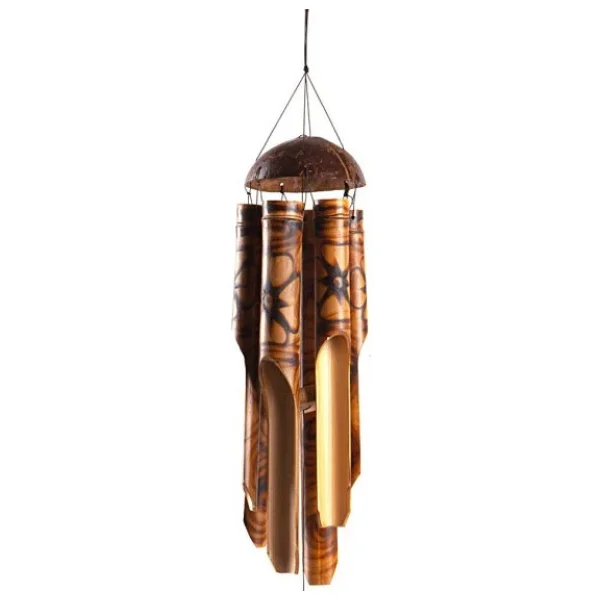 Feng Shui Coconat Bambu Rüzgar Çanı Küçük Boy - Görsel 2
