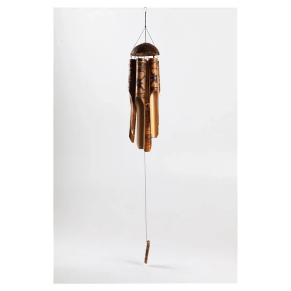 Feng Shui Coconat Bambu Rüzgar Çanı Küçük Boy - Görsel 5
